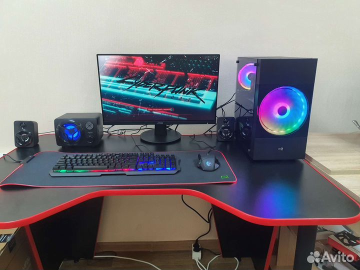 Компьютер для работы и игр, полный комплект+стол