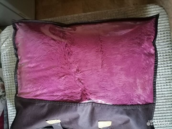 Плед пушистый травка