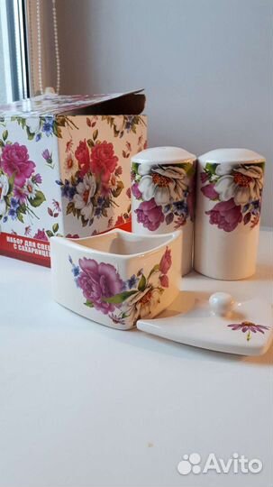 Набор для специй с сахарницей