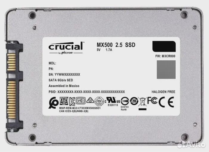 Твердотельный накопитель (SSD) Crucial CT500MX500S