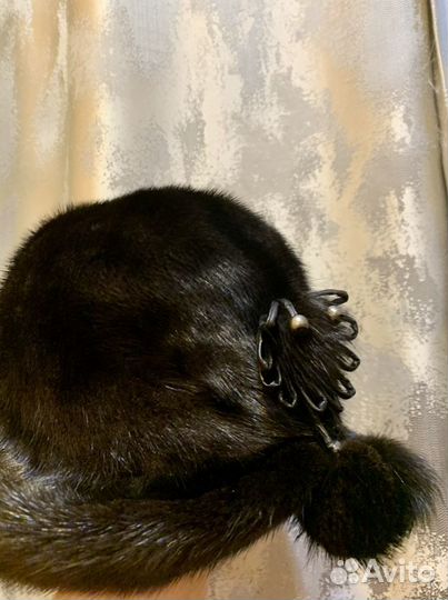 Шапка норковая с полями