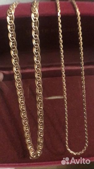 Золотая цепь 14,6 грамма 9,2 грамма
