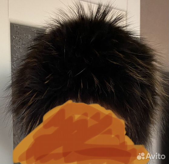 Шапка зимняя меховая женская Sollo енот тониров