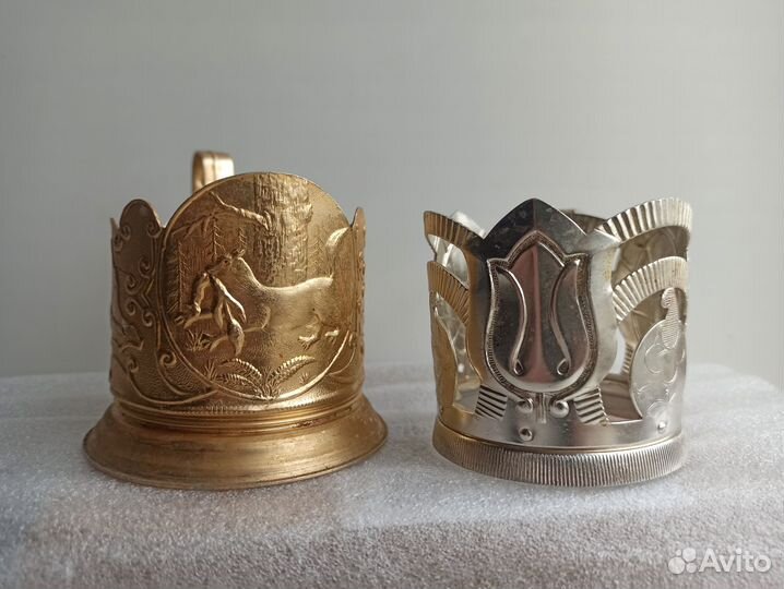 Подстаканник Соболь, чайный подстаканник Цветок