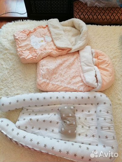 Кокон для новорожденных/конверт на выписку