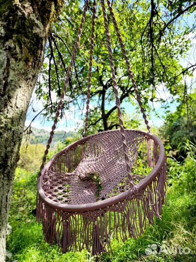 Качели подвесные плетеные новые