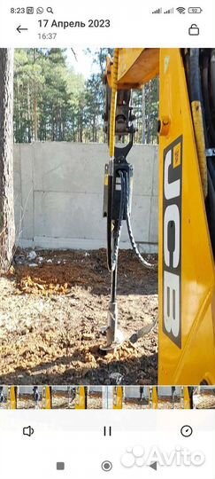 Услуга экскаватора погрузчика JCB. Гидробур