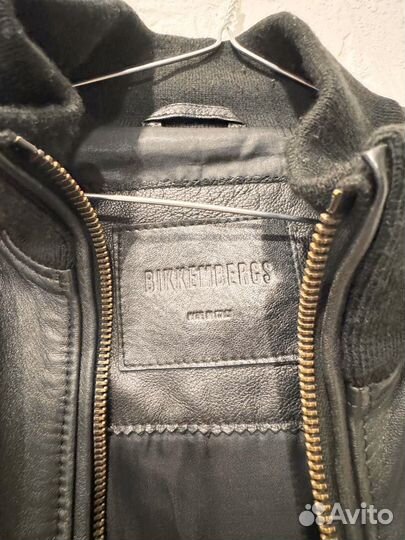 Кожаная куртка мужская Bikkembergs