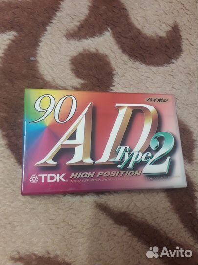 Аудиокассеты TDK AD2 90 (запечатанные, Japan) хром