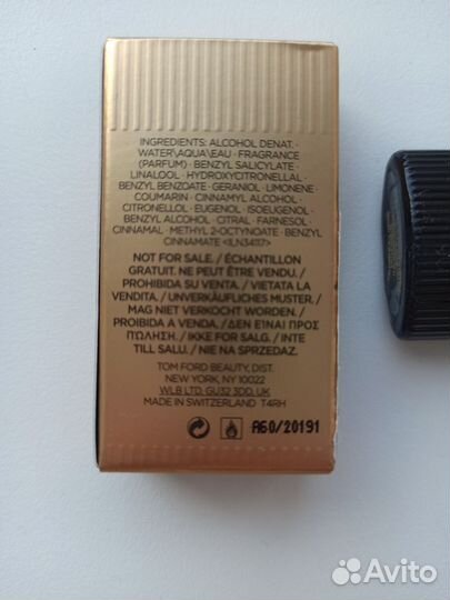 Tom Ford black orchid 4 ml оригинальная миниатюра