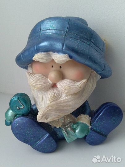 Елка голубая украшенная искусственная литая