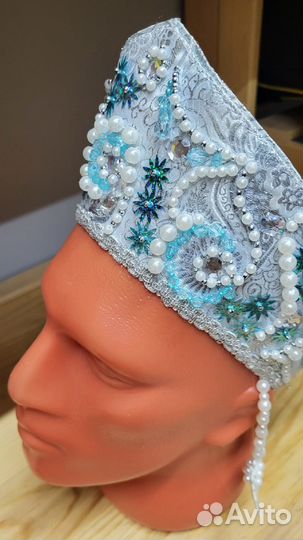 Кокошник снегурочки взрослый