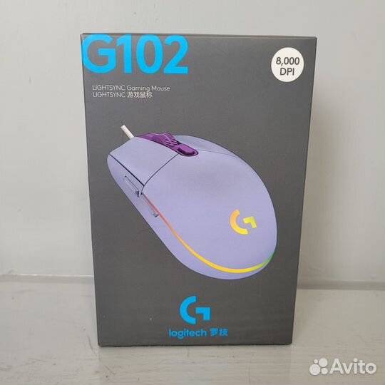 Мышь logitech G102 lightsync (Новая)
