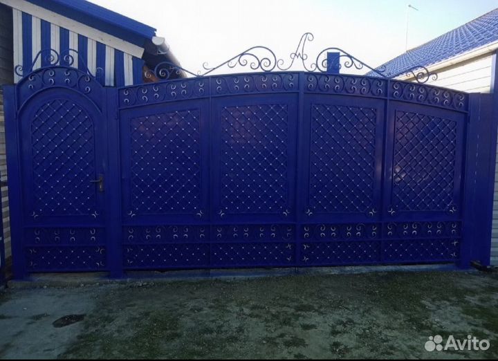 Ворота из проф трубы