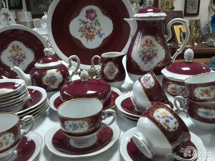 Сервиз чайный Гдр Volkstedt Pastorale