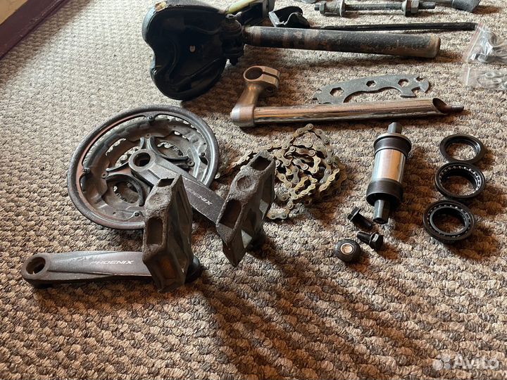 Велосипедные запчасти бу. цена за все