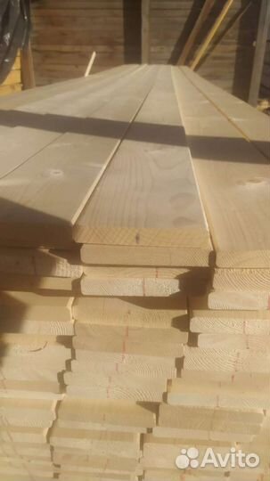 Доска сухая строганная Завальцованная20х123х6000