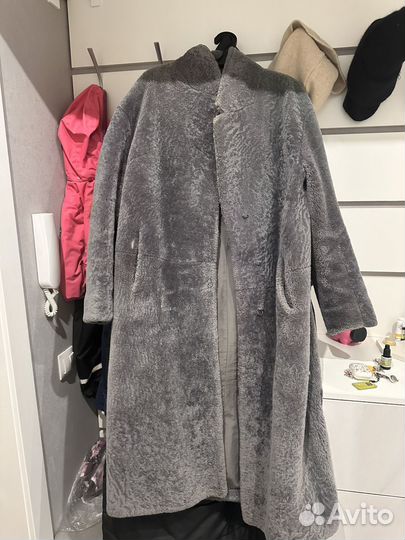 Шуба из овечьей шерсти 48