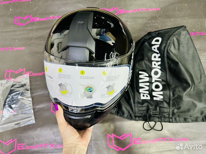 Мотошлем BMW Motorrad System 7 Carbon Evo, Black