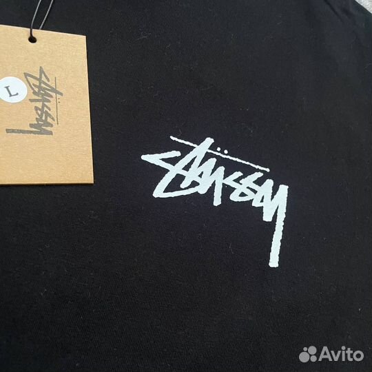 Хлопковая футболка stussy