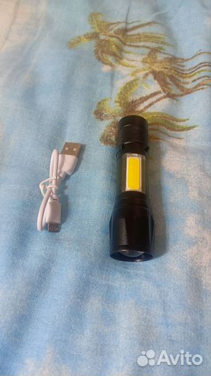 Фонарик ручной на акб и батарейках