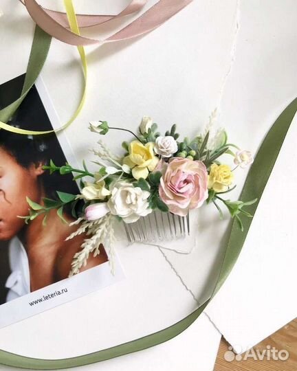 Гребешок для волос на свадьбу / фотосессию новый