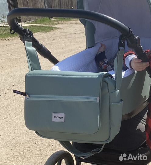 Коляска 2 в 1 indigo eco broco