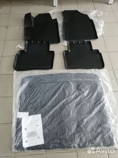 Коврики салона+багажника hyundai Creta 21