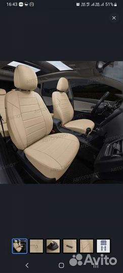 Чехлы на Hyundai Tucson 1 (2004-2010), Экокожа