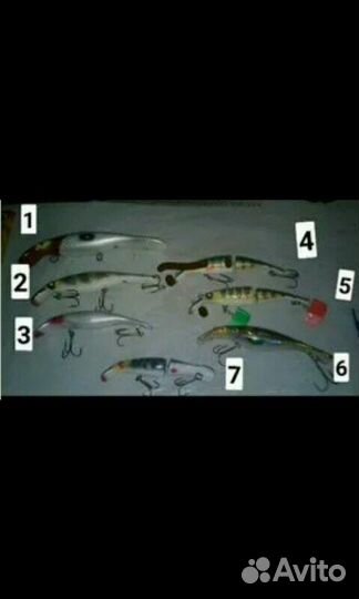 Воблеры винтажные на трофейную щуку, jackall и др