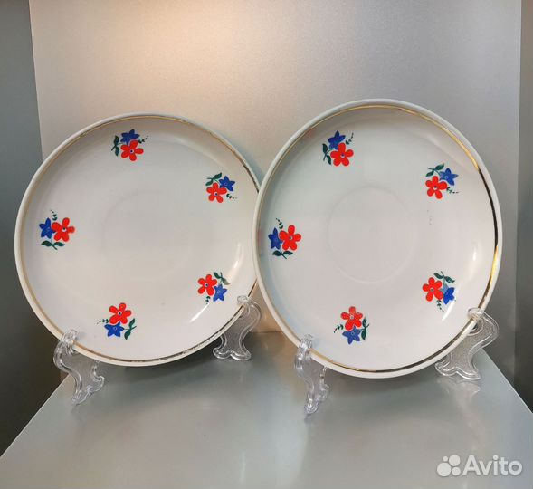 Блюдца винтаж фарфор СССР