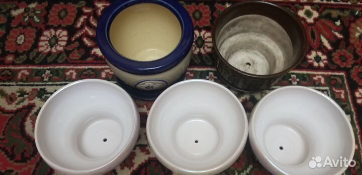 Цветочные горшки 5шт