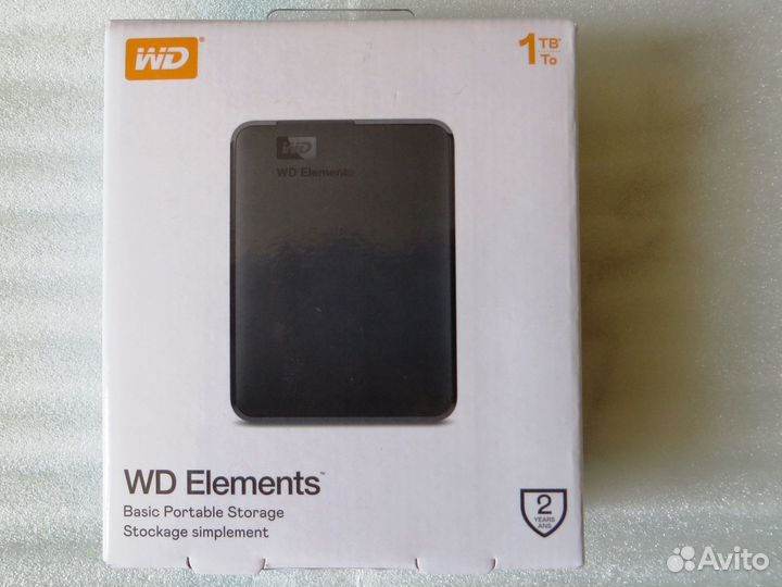Внешний жесткий диск WD Elements Portable 1TB