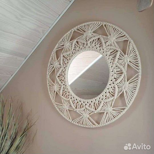 Зеркало макраме