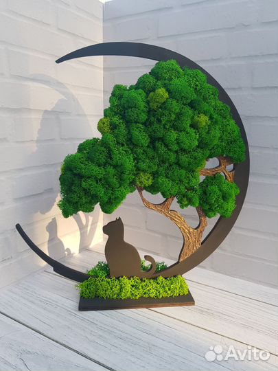 Панно из стабилизированного мха 