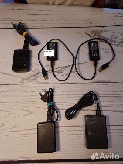 Аккумуляторы и зарядные устройства sony