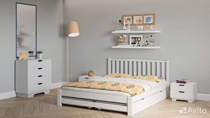 Кровать берёза 2-спальная 