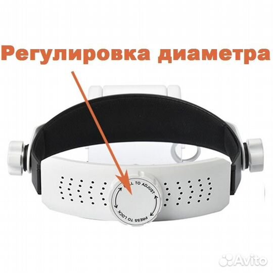 Лупа налобная для точных работ MG81000G ювелирная