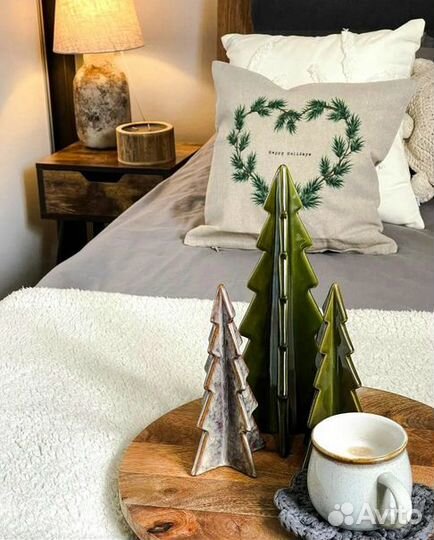 Чехол на подушку hm home наволочка zara home елка