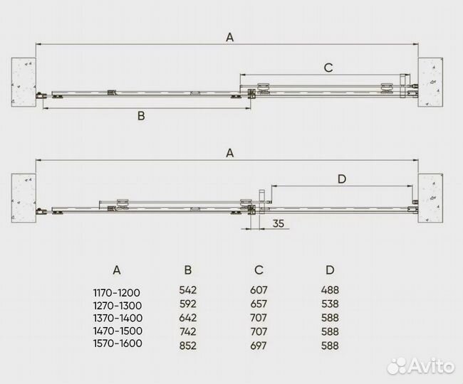 Veconi VN71-120-01-19C4 Душевая дверь