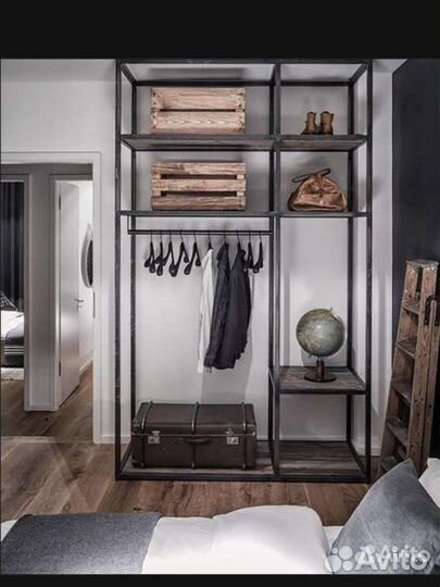 Стеллаж вешалка