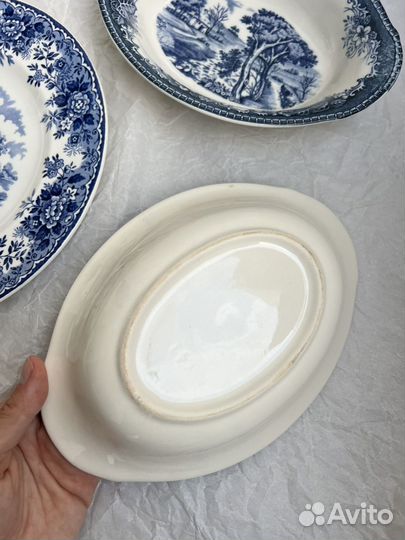 Салатники синие под винтаж