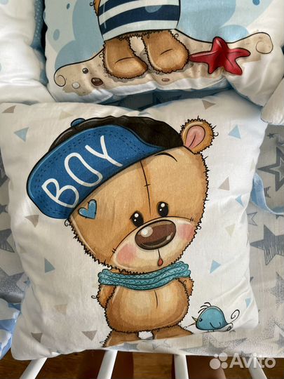 Бортики подушки в детскую кроватку