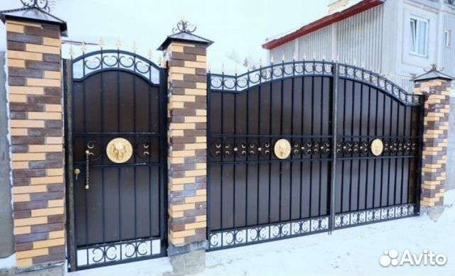 Ворота с калиткой эконом класса Бугульма