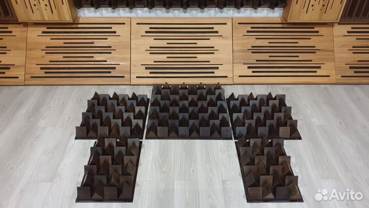 Акустические диффузоры пирамиды