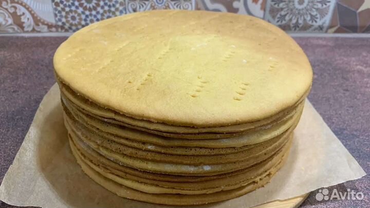 Коржи для торта наполеон, медовик, а так же цифры