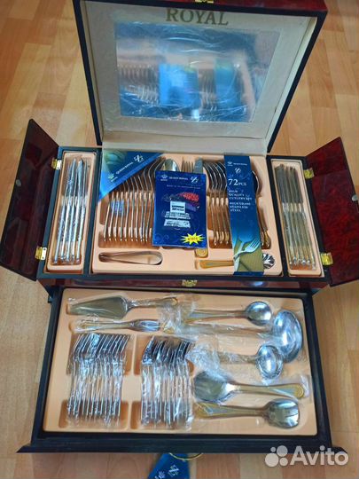 Столовые наборы 72 штуки royal