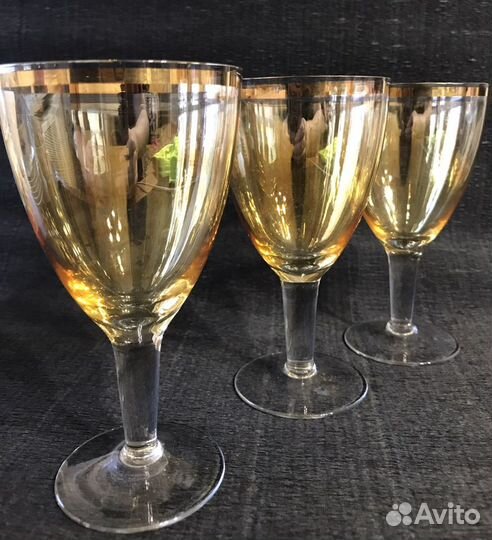 Бокалы цветное стекло СССР за всё