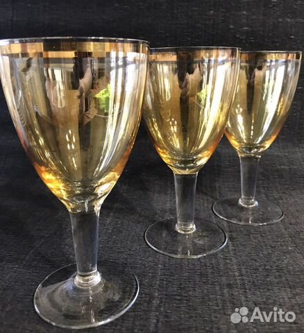 Бокалы цветное стекло СССР за всё
