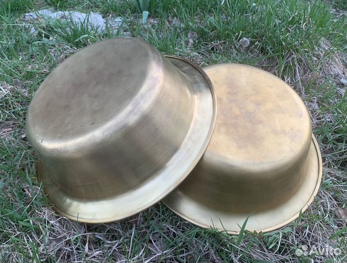 Большой латунный таз